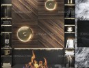 ست باکس دیواری + تلویزیون