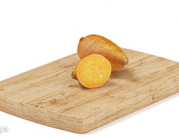 تخته برش + میوه چیکو
