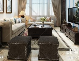 اتاق نشیمن آمریکایی