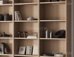 قفسه چوبی کتاب