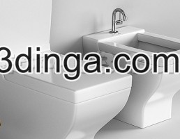 توالت فرنگی + روشویی