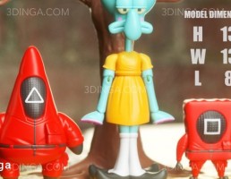 کاراکتر های کارتونی فیلم Squid Game برای چاپ سه بعدی
