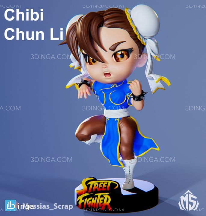 کاراکتر کارتونی (Chibi) برای چاپ سه بعدی