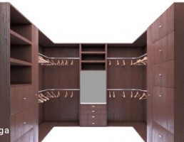 کمد دیواری جای لباس + رگال