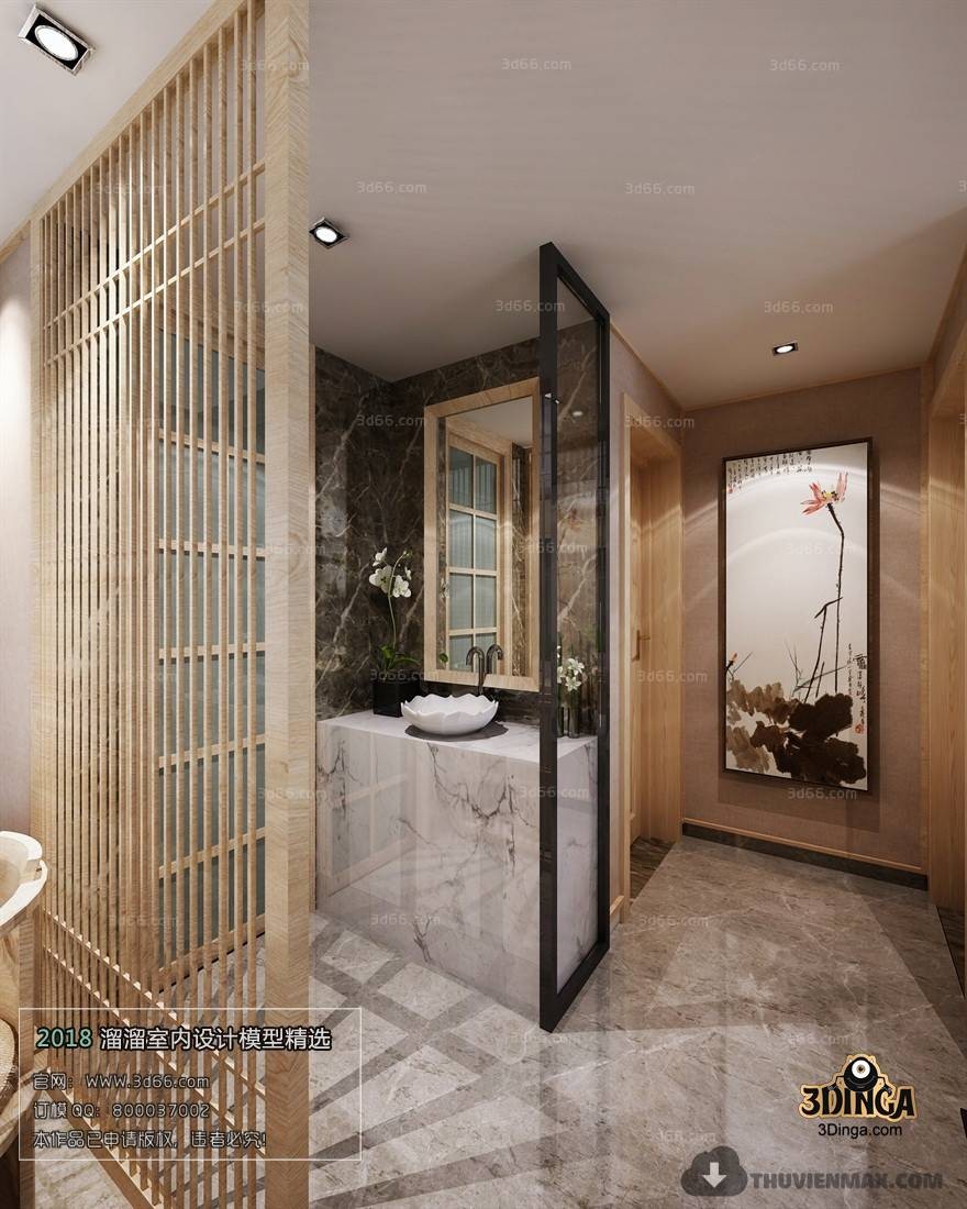 صحنه حمام سبک چینی 6