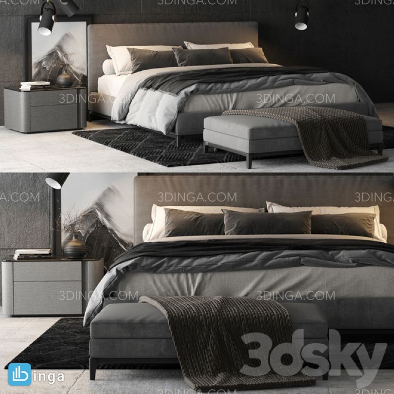 تخت خواب دو نفره مدرن