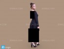کاراکتر دختر ایستاده