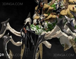 کاراکتر کارتونی عنکبوت جادوگر برای چاپ سه بعدی