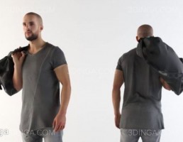 کاراکتر مرد در حال راه رفتن