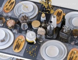 مجموعه ظروف غذاخوری + میز غذا