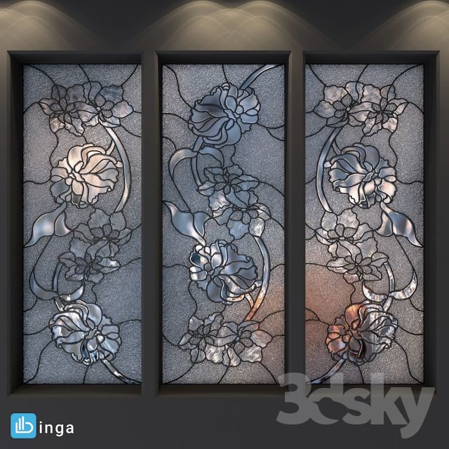 شیشه رنگ آمیزی شده