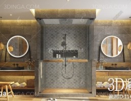 صحنه داخلی حمام سبک آسیای جنوب شرقی