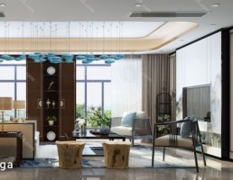 اتاق نشیمن سبک چینی