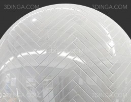 تکسچر کاشی آینه ایی سفید طرح شاه ماهی