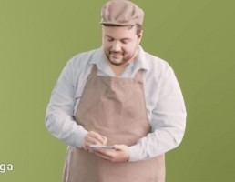 کاراکتر مرد کارگر