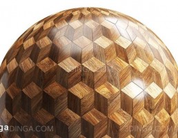 تکسچر پارکت چوبی مکعبی