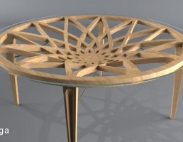 میز عسلی چوبی