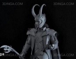 کاراکتر مرد جنگجو (Loki) برای چاپ سه بعدی