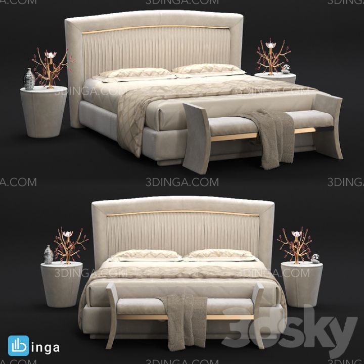 تخت خواب دونفره کلاسیک