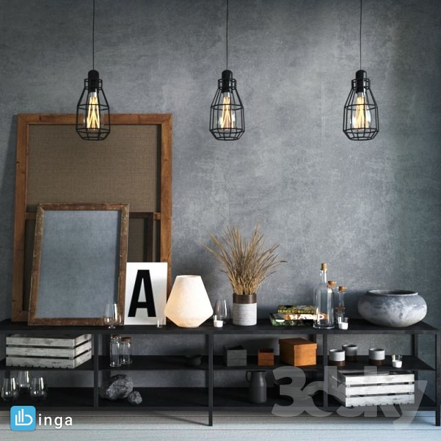 قفسه + وسایل تزیینی