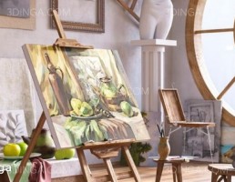 دکوراسیون کارگاه نقاشی