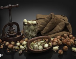 کاسه آجیل + فندوق شکن