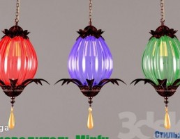 لامپ آویز شیشه ایی