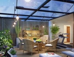 محوطه سازی فضای سرپوشیده