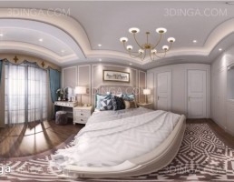 صحنه داخلی اتاق خواب به سبک پاروناما
