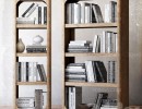 قفسه کتاب چوبی + کتاب