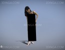 کاراکتر دختر ایستاده