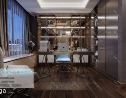 اتاق مطالعه سبک مدرن