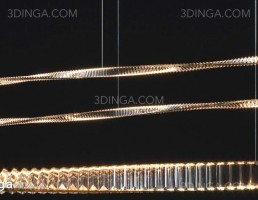 لوستر کریستال بلند