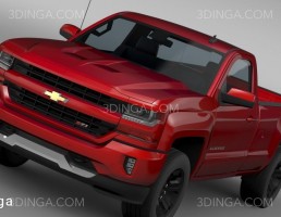 ماشین شورلت سیلورادو LT Z71 کابین معمولی GMTK2 Long Box سال 2016