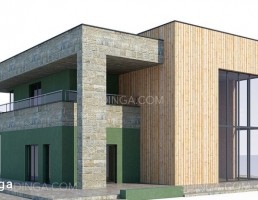 نمای بیرونی خانه ویلایی