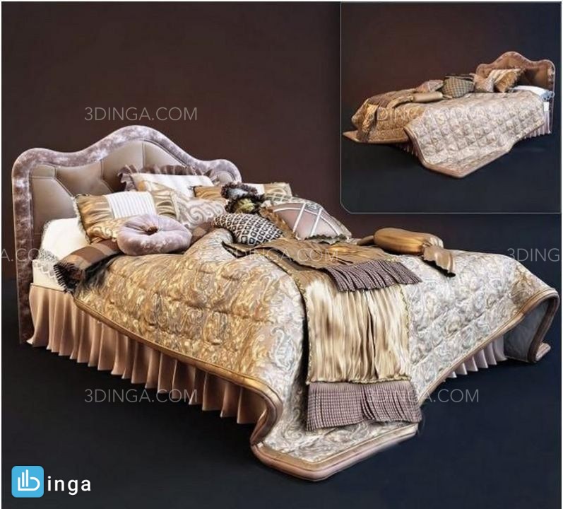 تخت خواب دونفره کلاسیک