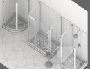 کابین دوش شیشه ایی