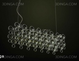 مدل سه بعدی چراغ آویز