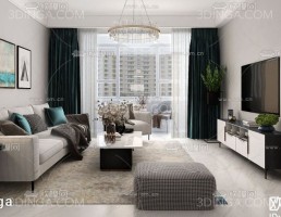 اتاق نشیمن به سبک مدرن