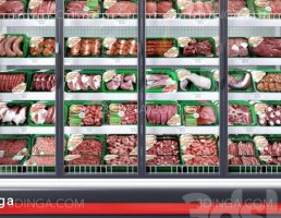 ویترین یخچال دار مغازه
