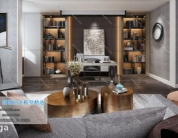 اتاق مطالعه سبک مدرن