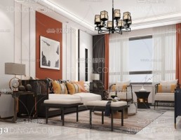 صحنه داخلی اتاق نشیمن + ناهارخوری