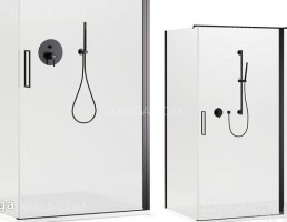 کابین دوش شیشه ای حمام