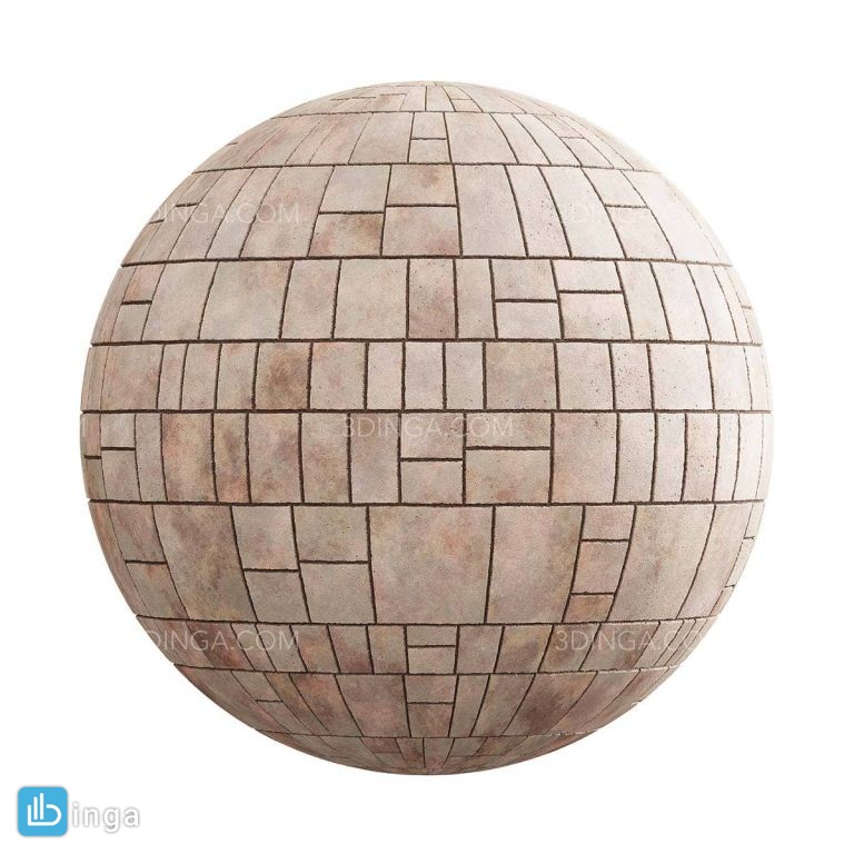 تکسچر سنگفرش پیاده رو نارنجی