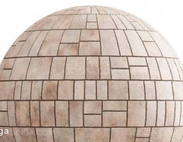 تکسچر سنگفرش پیاده رو نارنجی