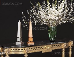 میز کنسول + ست تزئینی