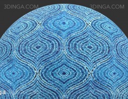 تکسچر فرش داخلی با طرح Kaleidoscopic