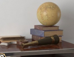 کتاب + وسایل دکوری