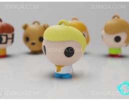 مجموعه کاراکترهای کارتونی برای چاپ سه بعدی