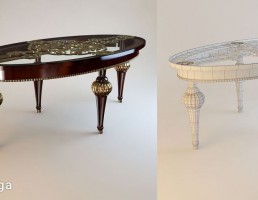 میز عسلی کلاسیک